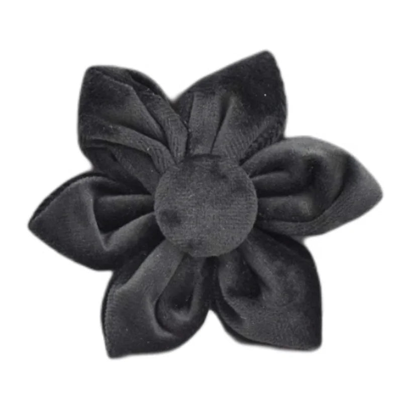 Velvet Luxury Personalized Pet Set – Harness, Collar with Bow, Leash & Poop Bag Holder